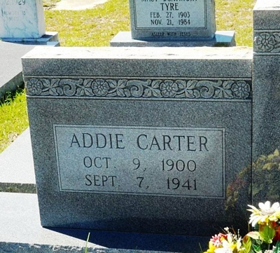 Addie Lee Carter Boatright Gravestone