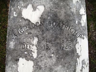 Alexander Gordon Boatright Gravestone