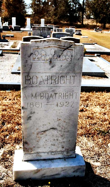 Alexander Monroe Boatright Gravestone