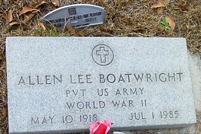 Allen Lee Boatwright Gravestone