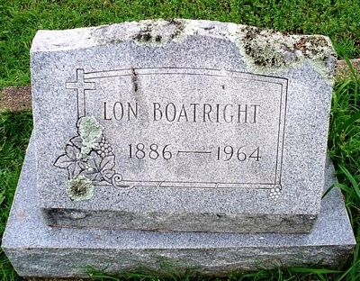 Alonzo Lon Boatright Gravestone