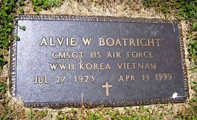 Alva W. Boatright Gravestone: