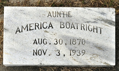 America B. Boatright Gravestone