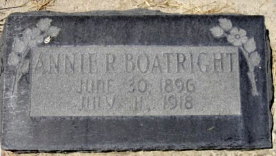 Annie Elizabeth Richins Boatright Marker