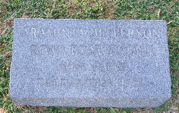 Araminta Jefferson Rowe Boatwright Marker