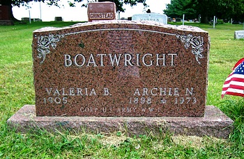 Archie Newton Boatwright Gravestone