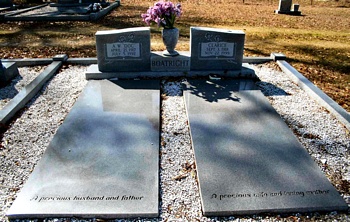 Arthur Wilson and Helen Clarice Holmes Boatright Gravestone