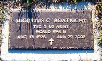 Augustus Clifford Boatright Gravestone: