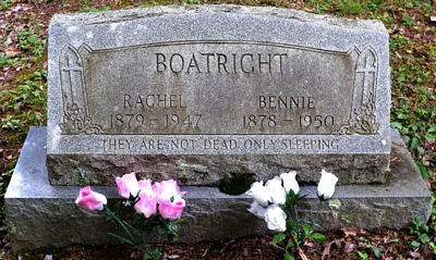 Benjamin A. and Rachel Jane Ellis Boatwright Gravestone