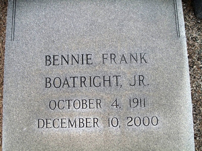 Benjamin Franklin Boatright Gravestone