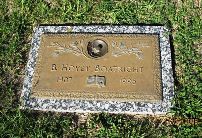 Bernard Hoyet Boatright Gravestone