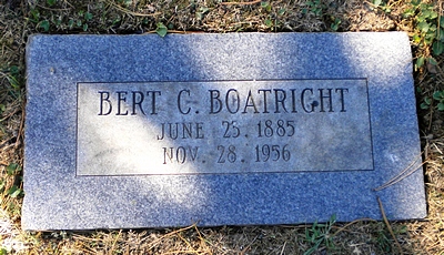 Bert Cleveland Boatright Marker