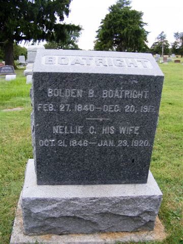 Bolden Baldwin and Eliza C. Boatright Gravestone