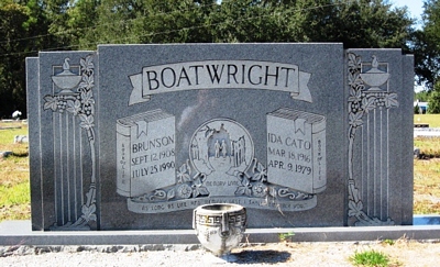 Brunson and Ida Cato Boatwright Gravestone