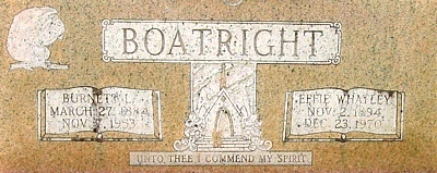 Burnett Lee Boatright Gravestone