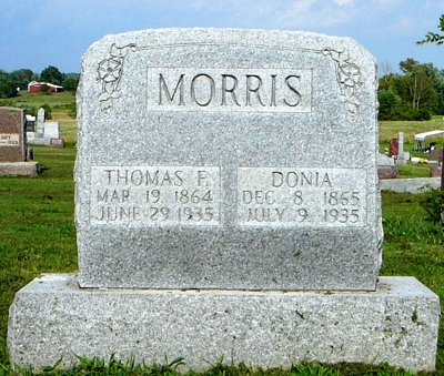 Caldonia Boatright and Thomas Franklin Morris Gravestone