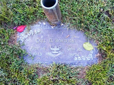 Carl David Boatright Gravestone