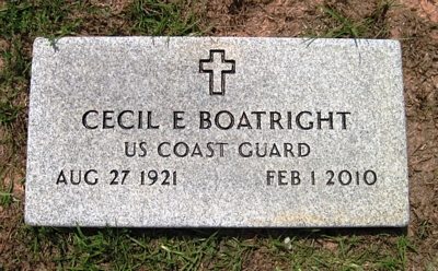 Cecil Edward Boatright Gravestone