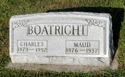 Charles Arbuckle and Maud Pemberton Boatright Gravestone