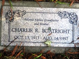 Charles R. Boatright Gravestone