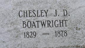 Chesley John Daniel Boatwright Marker