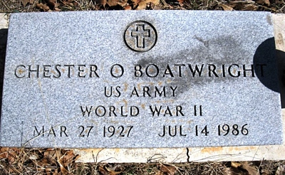 Chester Osbon Boatwright Gravestone