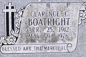 Clarence Cecil Boatright Gravestone
