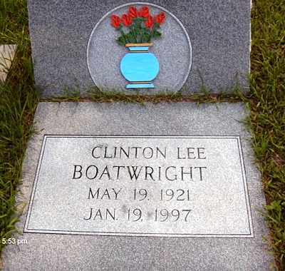 Clinton Lee Boatwright Gravestone