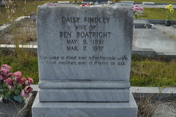 Daisy Findley Boatright Gravestone