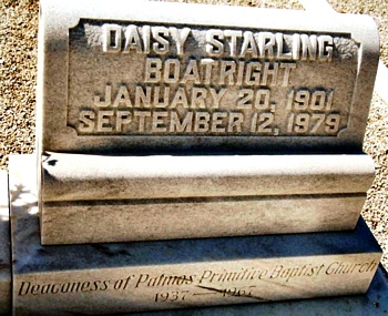 Laura Candace Daisy Starling Boatright Gravestone
