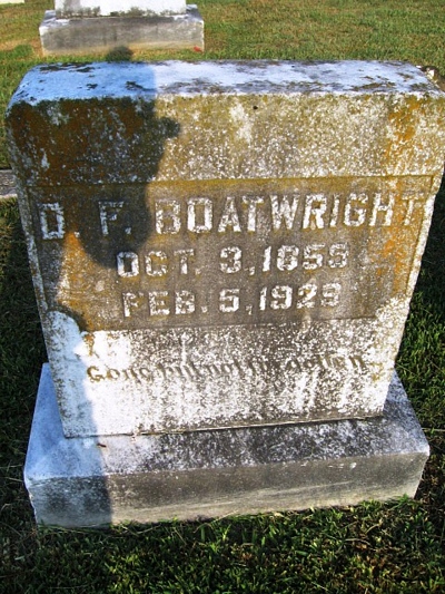 David Franklin Boatwright Gravestone