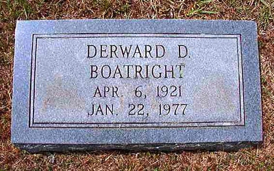 Derward Denon Boatright Gravestone