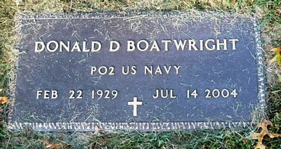 Donald David Boatwright Gravestone