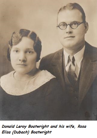Donald Leroy and Rosa Elisa Dubach Boatwright