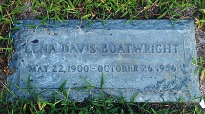 Dora Lena Davis Boatright Gravestone