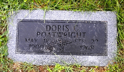 Doris Cleo Boatwright Gravestone