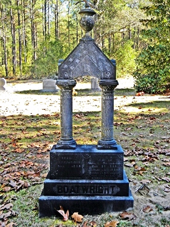 Drury Lewis and Julia Ella Rivers Boatwright Gravestone