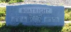 Dwight D. and Addie Bell White Boatright Gravestone