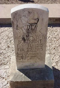 Dyrden Lee Boatright Gravestone