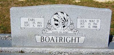 Earl T. and Lula Mae Davis Boatright Gravestone