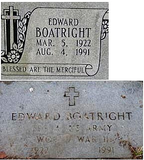 Edward Boatright Gravestone