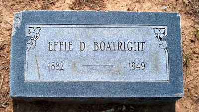 Effie Duckworth Boatright Marker