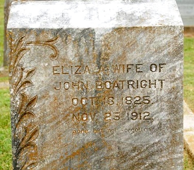 Elizabeth Ann Kester Boatright Gravestone