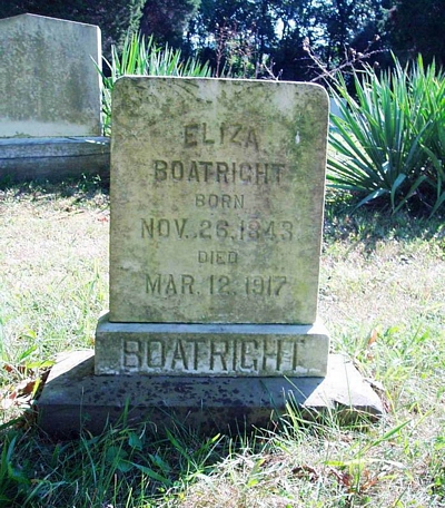 Eliza Johnson Boatright Gravestone