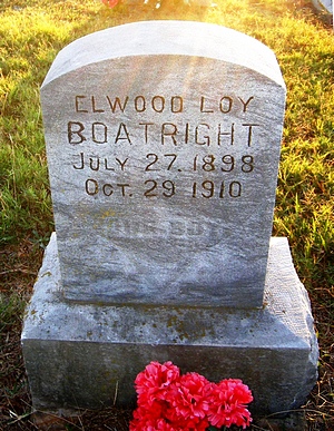 Elwood Loy Boatright Gravestone: