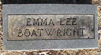 Emma Lee Boatwright Gravestone