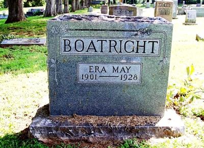 Era May Withrow Boatright Gravestone
