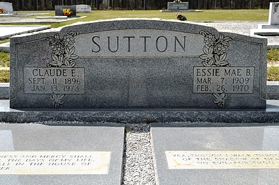 Essie Mae Boatright and Claude Elton Sutton Gravestone