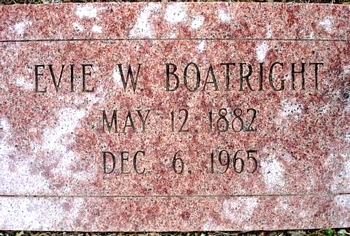 Evie Williams Boatright Marker