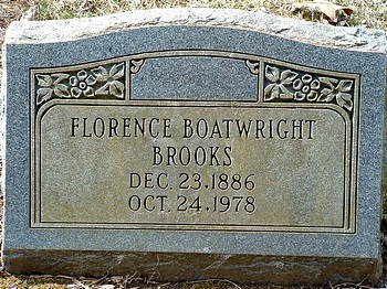 Florence H. Boatwright Gravestone